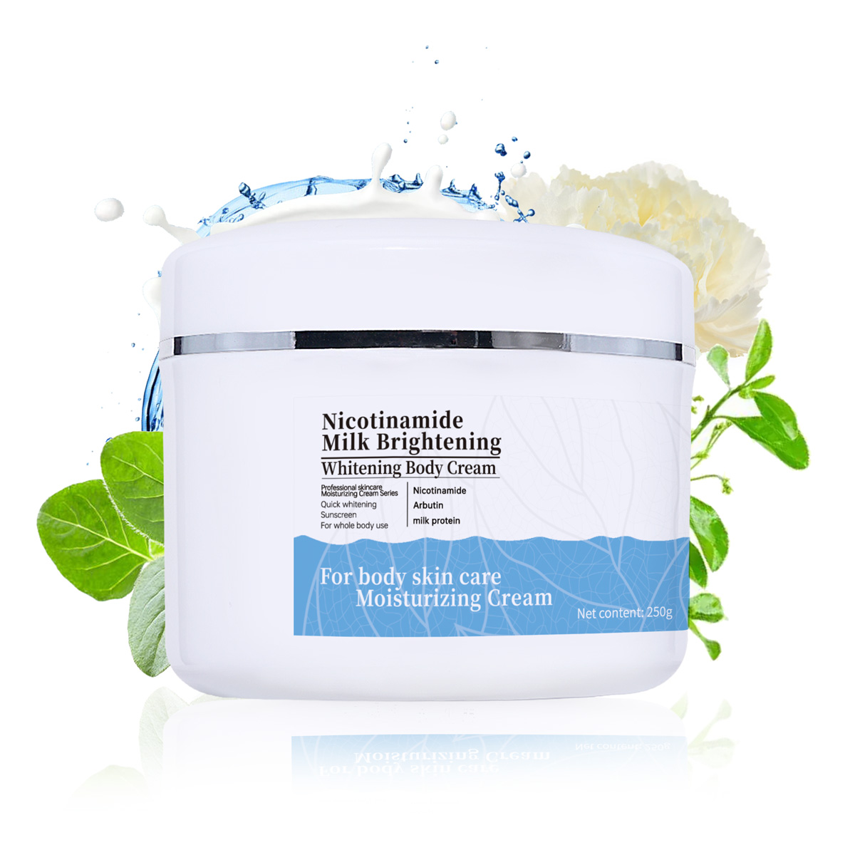 Crème pour le corps blanchissante au lait nicotinamide 250g