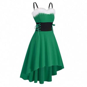slim fit dress slacks Elf Sequin Dress: Women's Christmas Outfits main image 0