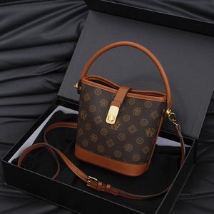 Fashionable PU Leather Ladies' Bucket Bag. 2025 New Model of High-end Luxury Brand Designer <b>Handbag</b>.0866 - Product Image 5