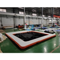 Plateforme de quai gonflable et pont flottant pour la baignade, PVC Drop-Stitch sur mesure, antidérapant, pour complexes hôteliers et marinas, fournisseur en gros