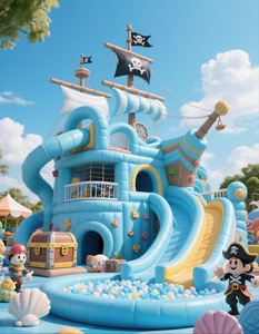 Custom Theme <strong>Inflatable</strong> <strong>Pool</strong> With Double Water <strong>Slide</strong>/<strong>inflatable</strong> Screamer Water <strong>Slide</strong>/<strong>funny</strong> Game Water <strong>Slides</strong> for Kids on Sale - Product Image 4