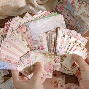 100 pièces/paquet, feuilles détachées, série postale rustique, carnet vintage, matériel de décoration DIY, fond de page - Product Image 3