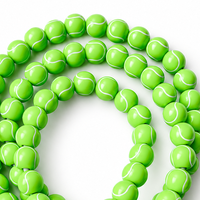 Câble de charge USB Type C 4-en-1 en forme de balle de tennis avec perles, câble de transfert de données, cadeau pour les fans de sport