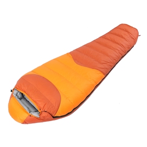 Sac de couchage momie en duvet de canard léger, imperméable et portable pour toutes les saisons, idéal pour le camping par temps froid, avec sac de compression – Vente en gros usine - Product Image 1