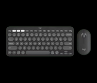Combo Inalámbrico Original Logitech Pebble 2, Teclado y Ratón Inalámbricos para Windows, Ratón Compacto Inalámbrico de 2.4 GHz