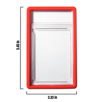 Étui de protection portable en silicone léger et personnalisable multicolore pour cartes de collection
