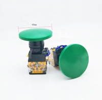 Diamètre du trou LAY50-22B-11M 22mm le diamètre de la tête 60mm Maintenu auto-bloquant ou bouton poussoir grand champignon momentané à réinitialisation automatique