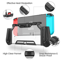 Étui rigide pour Nintendo Switch, compatible avec la console et la manette, coque de protection en TPU pour Nintendo Switch