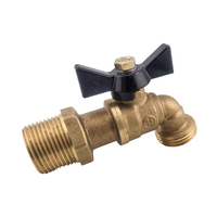 Robinet de Jardin en Laiton NOVAFLOW, Vanne à Boisseau Sphérique 1/2" 3/4" FIP GHT, Connexion Filetée Mâle, Application Eau, OEM Personnalisable, Chine
