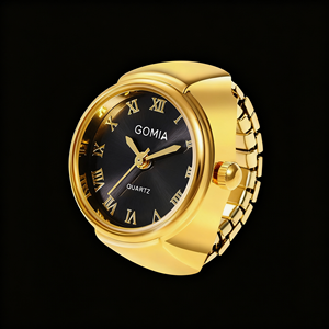 Customizable Fashion Gift Minimalist Y2K Round <strong>Digital</strong> <strong>Watch</strong> Ring Quartz Finger <strong>Watch</strong> Rings for <strong>Women</strong> - Product Image 6