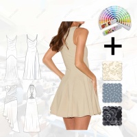 Robe évasée coupe beige sans manches pour femmes élégantes sur mesure, parfaite pour les rassemblements et occasions de soirée décontractés