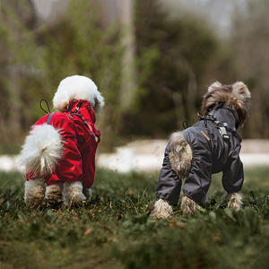 लक्जरी चिंतनशील वर्षा कुत्ते की पोशाक छोटे मध्यम बड़े एक्स आकार में आधुनिक प्यारी शैली समायोज्य - Product Image 2