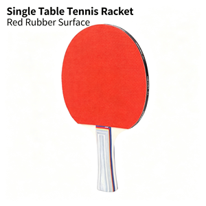 Pala de Ping Pong de Fibra de Carbono, Hoja de Madera de 7 Capas, Aprobada por la ITTF, Goma Invertida, Esponja Roja y Negra de 2.0mm, Mango Curvo, Control de Efecto - Product Image 6