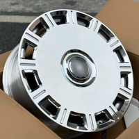 Jantes forgées usinées et polies, à face plate complète, style rétro, pour Lincoln Continental, Cadillac Fleetwood, berline américaine classique