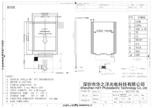 1,77 inch 128*160 <span class=keywords><strong>Dots</strong></span> Controller ST7735 TFT LCD-scherm -20~70 ℃   Bedrijfsomgevingstemperatuur IPS LCD-module - Product Image 4