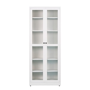 Meubles de salon de style européen moderne, bibliothèque en métal avec portes en verre, armoire de rangement en acier pour bibliothèque à domicile - Product Image 6