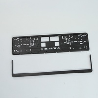 Cadre de plaque d'immatriculation en plastique européen 52*11cm 3d Gel Digital 4d Retro Letter Car License Plate Frame Cover