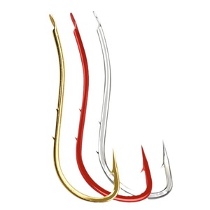 Hameçon Fukuryu à double ardillon, tige longue, pour pêche en mer, hameçon de pêche en mer, hameçon pour eau salée, hameçon pour appât vers, hameçon pour palourde. - Product Image 1