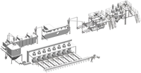 Ligne de production complète et entièrement automatique de riz instantané enrichi, extrudeuse bivis, usine de fabrication de moteurs, modèle Arrow