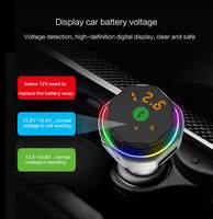 Transmisor FM para Auto AP06 con Bluetooth 5.4, Perilla de Control Giratoria, Cargador USB, Reproductor de Música con Tarjeta TF, Llamadas Manos Libres, Cargador de Teléfono para Pasajeros DC12V