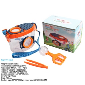 ขวดแก้วแบบพกพาพกพาสำหรับการสำรวจกลางแจ้งแว่นขยายดูแมลงพลาสติก - Product Image 6