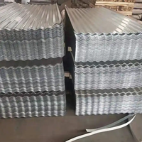 0.4mm à 0.7mm épaisseur 40g revêtement de zinc galvanisé feuilles de toiture en acier ondulé