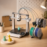 Printer 3D FDM Bamboo Lab A1C Versi Global Grosir Dengan AMS Lite, Koneksi Jarak Jauh Smartphone Latensi Rendah
