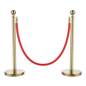 Alfombra roja <span class=keywords><strong>VIP</strong></span> Negro y dorado Corona Cola Línea Poste Barrera Cuerda Control de multitudes Puntales - Product Image 1