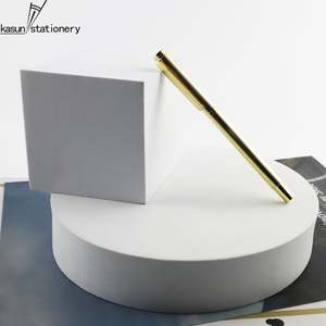 Bolígrafos Escolares Elegantes y Delgados en Color Dorado Caramelo, Bolígrafos Metálicos con Logotipo Personalizado para Niñas, Ideales para Agendas - Product Image 3