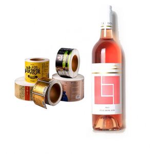 Autocollants personnalisés FX avec logo transparent en feuille d'or, marquage laser, pour emballage, étiquettes laminées en rouleau pour bouteilles - Product Image 2