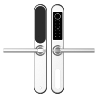 Serrure de porte intelligente à empreinte digitale pour installation facile sur le cloud, en acier inoxydable, étanche IP65, compatible avec l'application TTLOCK, pour plusieurs mortaises