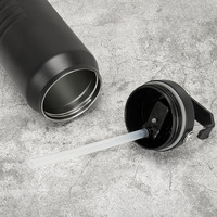 Jarra de Acero Inoxidable de Gran Tamaño 1200/1600ml con Tapa y Pajita, Botella de Agua Aislada al Vacío, Termo para Camping, Cubitera, Vaso Térmico