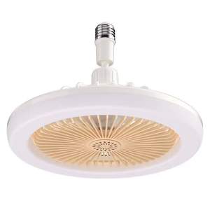 Chambre cuisine Mini Dimmable 3 vitesses du vent télécommande Base fermée E27 Led ampoule prise ventilateur ventilateur de plafond avec lumière - Product Image 4