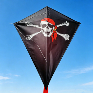 <span class=keywords><strong>Cerf</strong></span>-<span class=keywords><strong>volant</strong></span> Diamant Crâne de Pirate - Facile à faire voler pour enfants et adultes, structure robuste |   Pliable et portable - Product Image 2