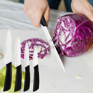 Ensemble de couteaux à fruits portables en céramique Pocket Chef, lames en bois noir et blanc de 6 pouces, couteaux d'office de cuisine écologiques, compatibles lave-vaisselle - Product Image 1