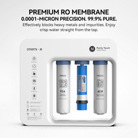 Sistema de Ósmosis Inversa (RO) OEM/ODM de 100 GPD, 6 Etapas, Filtro Purificador de Agua Bajo Fregadero para Cocina, Cafetera Espresso, Máquinas de Hielo, Uso Doméstico