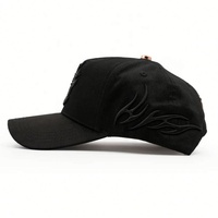 Casquettes de baseball de luxe pour hommes, 5 panneaux, haute qualité, à large bord, ajustables, Gorra El Barbas Hats Chrome Blackout