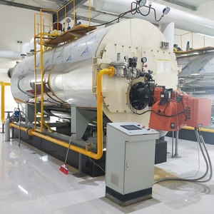 Caldaia Industriale Orizzontale a Pressione per Acqua Calda con Controllo PLC, Alimentata a Gas Naturale Liquido/Olio con Recupero di Calore, Generatori di Vapore - Product Image 1