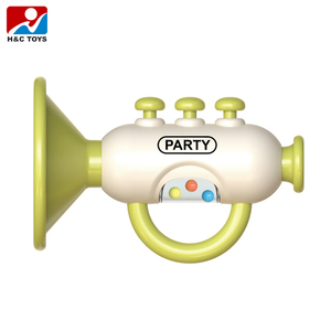 Interessante per bambini in plastica piccola tromba giocattolo stile cartone animato Mini corno strumento musicale per bambini - Product Image 2