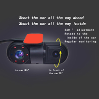 Firecore HX-6802 1080P double objectif USB AHD caméra Module camion charge caméra à l'intérieur 2 en 1 voiture caméra Vechiel sécurité