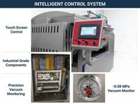 Máquina Mezcladora de Carne al Vacío con Control Digital Inteligente |   Mezcladora de Carne Eléctrica SUS304 para Salchichas, Jamón y Fábricas de Procesamiento de Carne