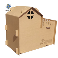 Maison de chat en carton Recyclable assemblée DIY, maison de chat intérieure