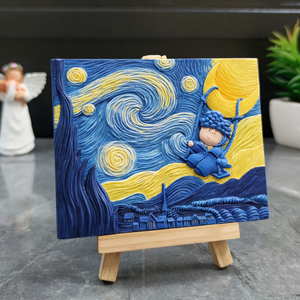 Pinta Tu Propia Obra Maestra en Yeso <span class=keywords><strong>3D</strong></span>, Tablero de Pintura en Relieve, Kit de Arte DIY para Niños, Adorno de Escritorio para Estudio DIY - Product Image 6