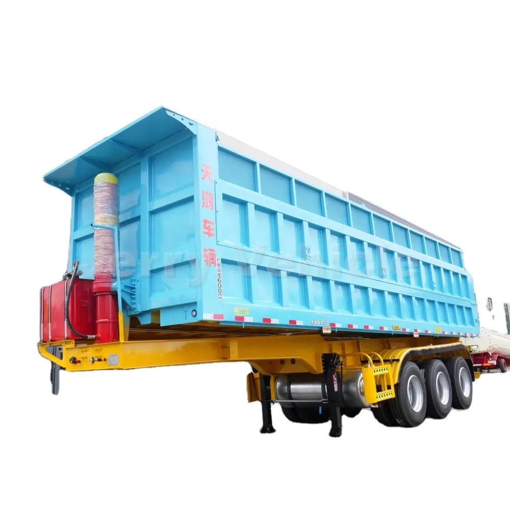 Giá tốt nhất 3 4 trục khai thác mỏ Dumper bên tipper/Phía sau Dumper Trailer bán 50-100ton xe tải để bán