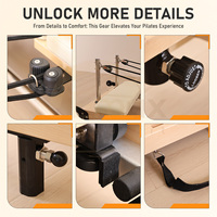 Höhenverstellbarer Platzsparender Massiver Ahorn Klappbarer Pilates-Reformer Unterstützt Individuelle Farben und Logos im Angebot