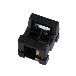 Industrial 0.65 mm <strong>Pitch</strong> Chip Socket IC <strong>Programming</strong> Socket Compatible with 28 Pins SOP Package Support Automated Testing Socket - Product Image 6