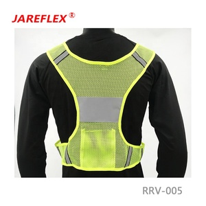 <span class=keywords><strong>Gilet</strong></span> réfléchissant de sécurité pour homme et <span class=keywords><strong>femme</strong></span>, équipement de course à pied, cyclisme, marche, haute visibilité, poche - Product Image 6