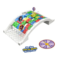 Jeu de société Magic Bridge Balance Block, jeu de construction de blocs colorés, jeu de puzzle de table pour les jeux parent-enfant et cadeau de vacances