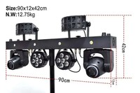Équipement d'éclairage disco portable RGBW pour les soirées DJ Gig LED Bar Pro Move System avec support d'éclairage DJ Power Stage 300W