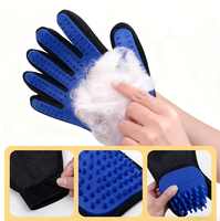Kit de toilettage multifonction 8-en-1 pour animaux de compagnie (chats et chiens) : brosse, brosse à dents, ciseaux, peigne, coupe-ongles, outils de démoussage, avec sac de rangement